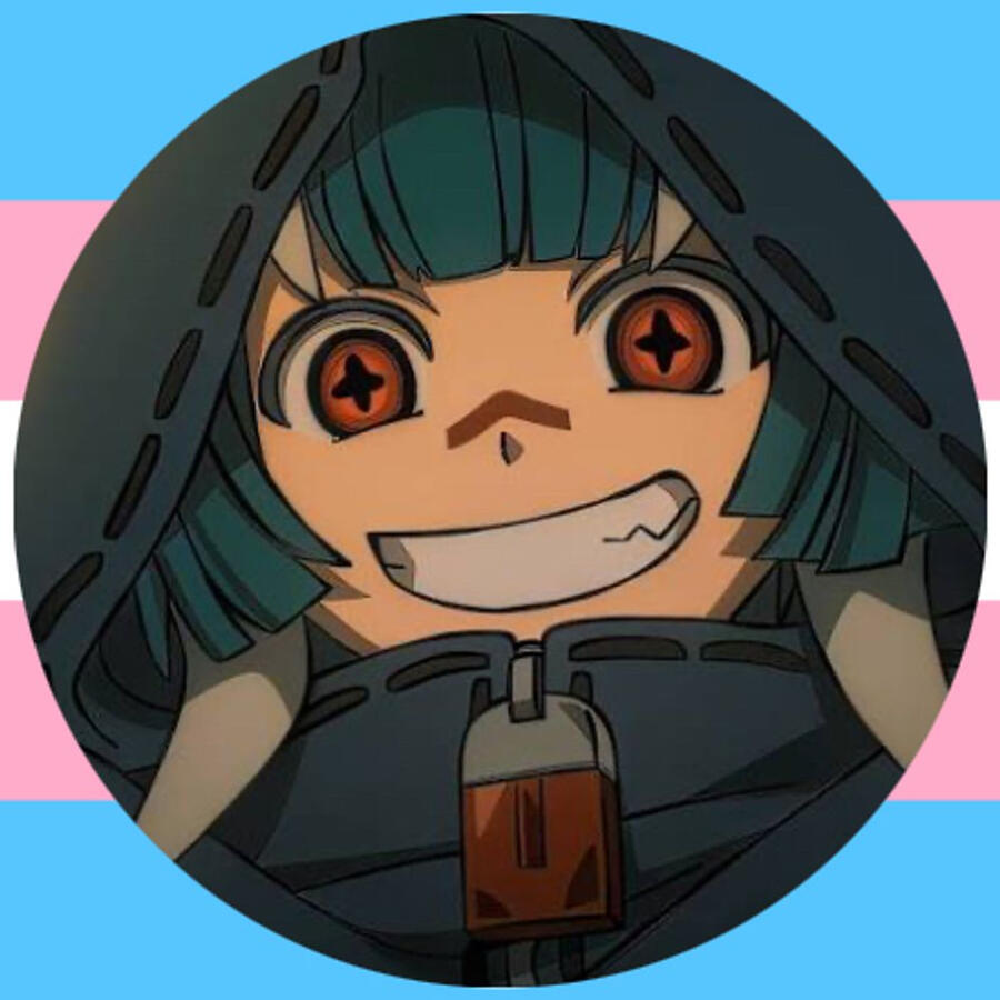 anime character smiling